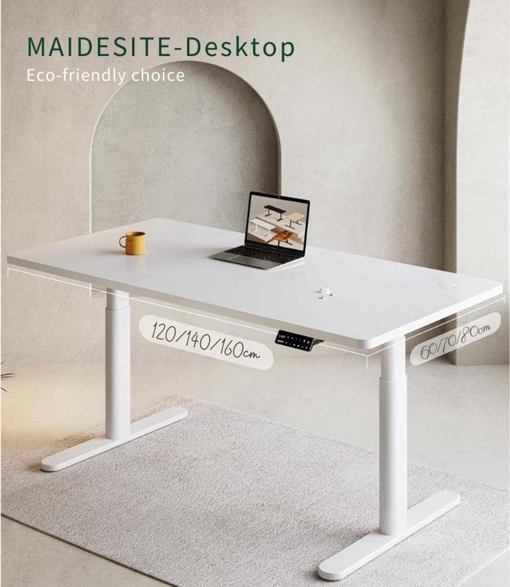Thuys – Tafelblad 140 x 70 cm – 25 mm Dik – Stevig En Duurzaam Werkblad – Voor Bureau Of Eettafel