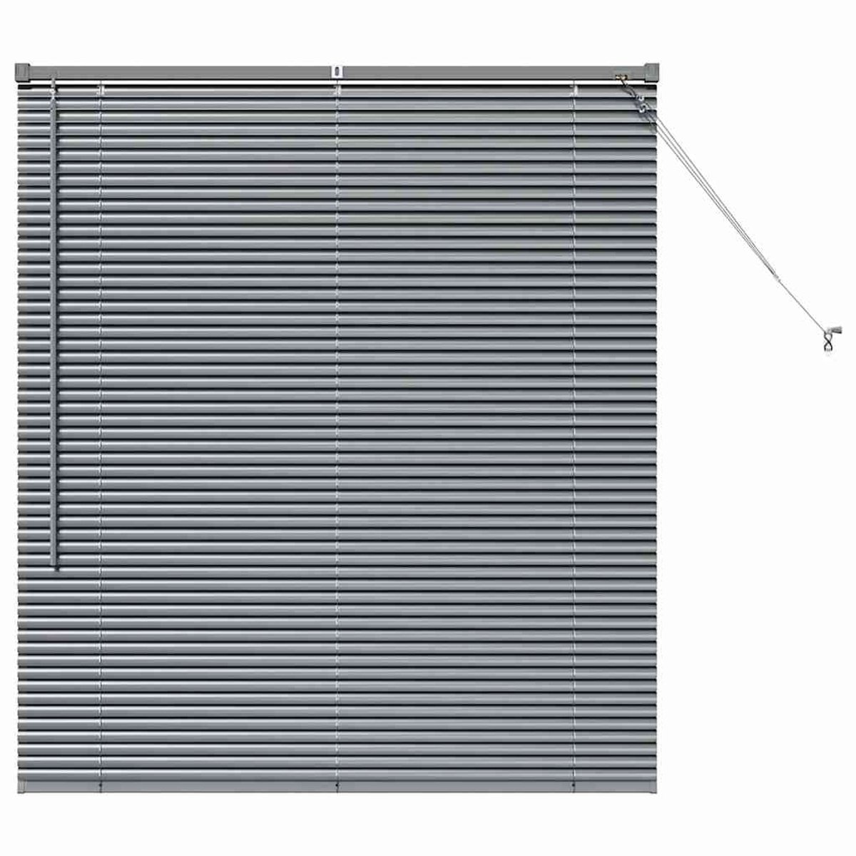 vidaXL - Venetiaanse - jaloezie - Donkergrijs - 130 - x - 115 - cm - 25 - mm - Aluminium