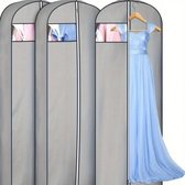 Generic Lot de 3 Housses de protection imperméables et anti-poussière avec fermeture éclair, à suspendre pour ranger chemises, costumes, manteaux et vêtements. (120x60 cm) à prix pas cher | Maroc