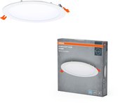OSRAM Downlight Slim 120mm, LED-inbouwlamp, 8W, 6500K koudwit, 550 lumen, plat ontwerp, IP20, eenvoudige installatie voor woonkamers en keukens