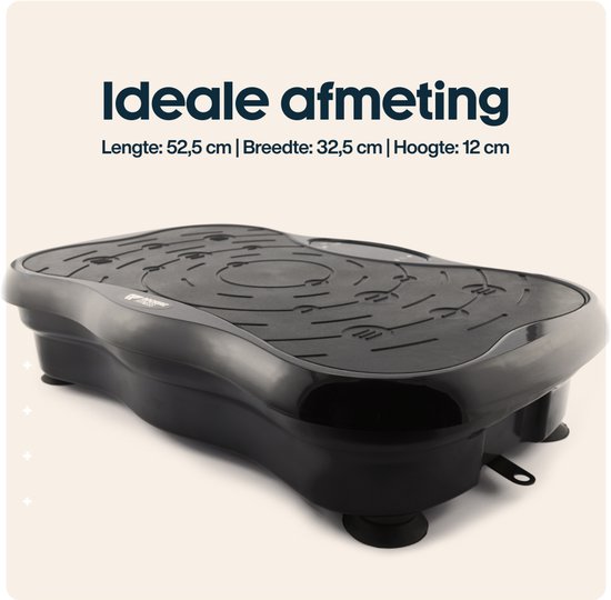 Rockerz Fitness® - Plaque vibrante - Plaque vibrante fitness - Powerplate - Bandes élastiques incluses - Avec musique Bluetooth