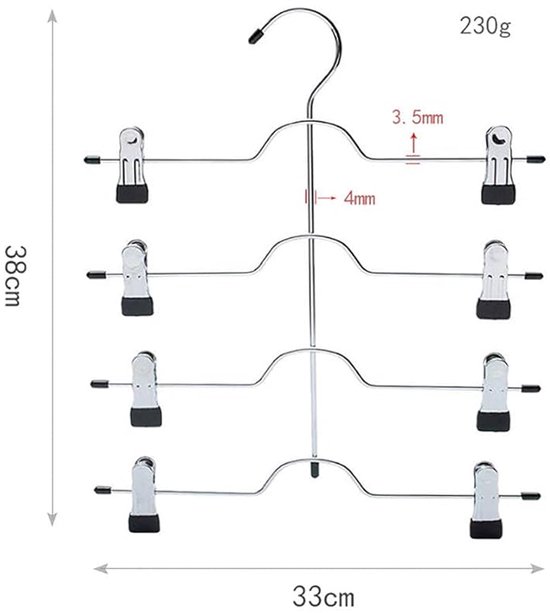Kastorganisator Hangers Met 10 Gaten - Ruimtebesparend Roterend, 2 Stuks Wit/Grijs