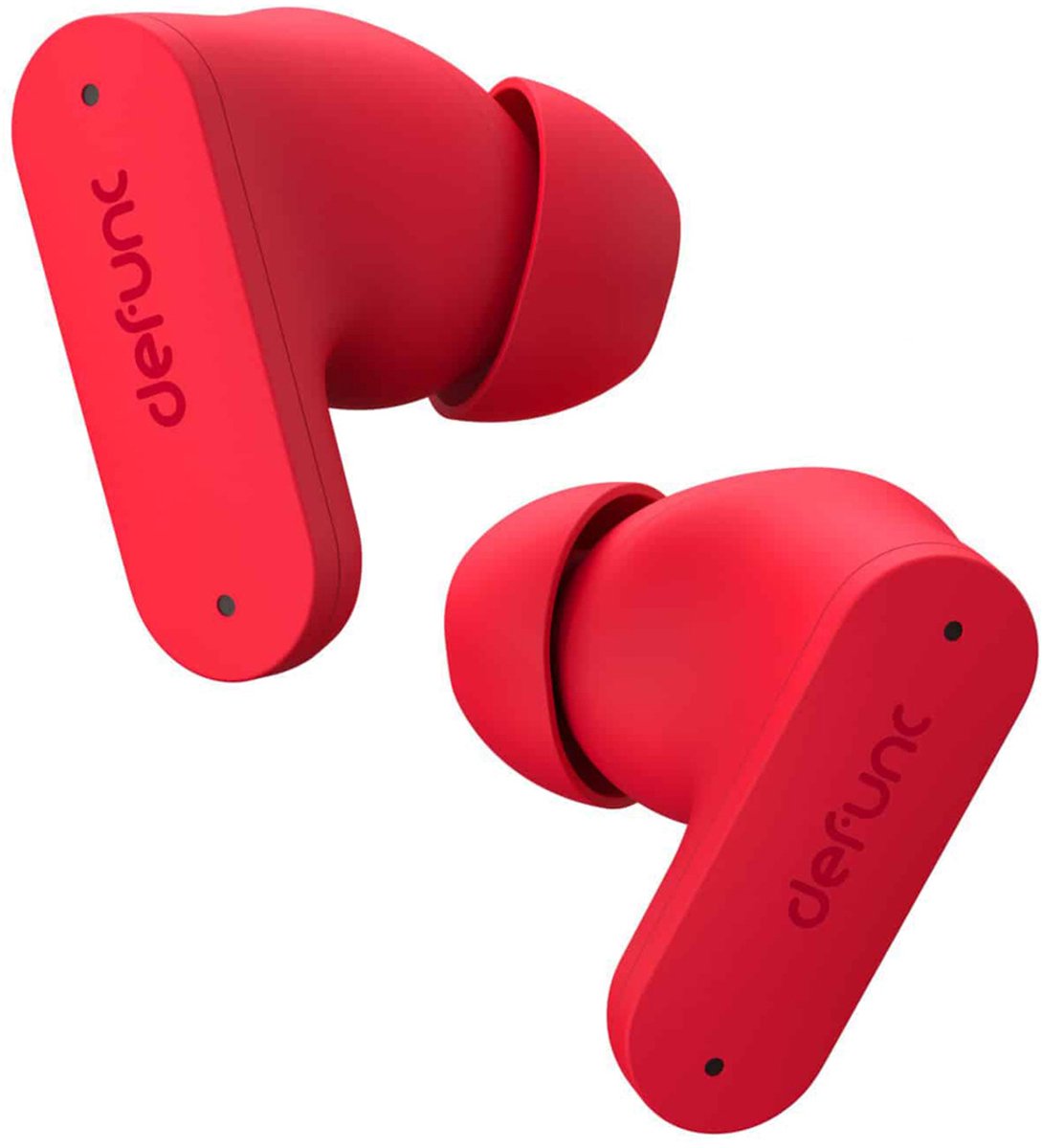 Defunc True ANC Earbuds - Draadloze oordopjes - Bluetooth draadloze oortjes - Met ANC noise cancelling functie - Red