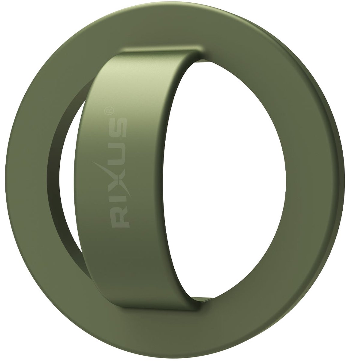 Rixus RXPH50D Silicone Ring Holder For Magsafe Dark Green