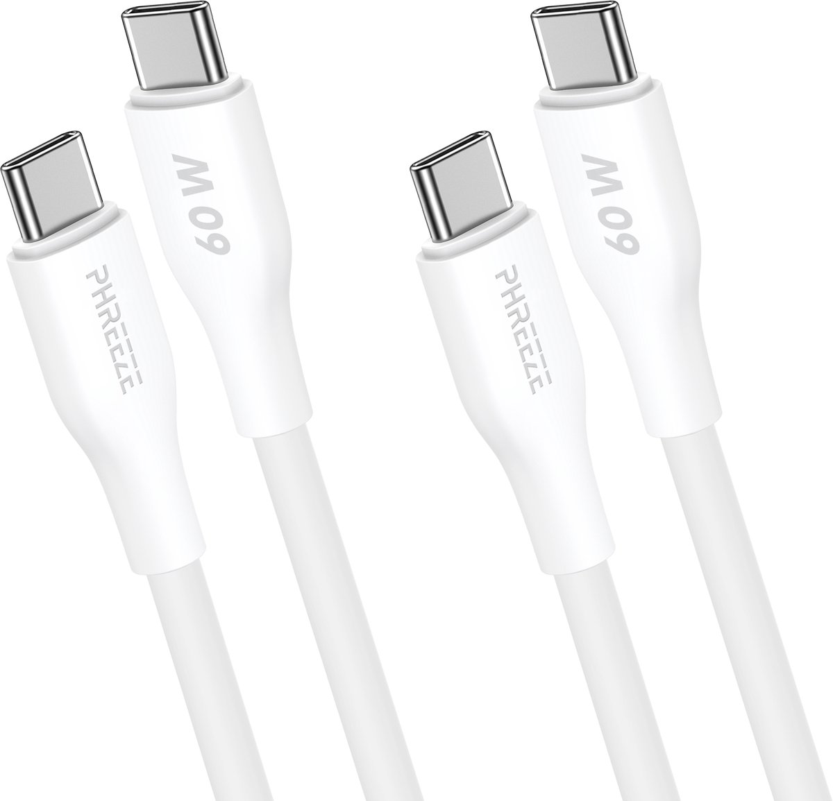 Usb C kabels - Usb-C naar Usb-C - 1m - TPE rubber