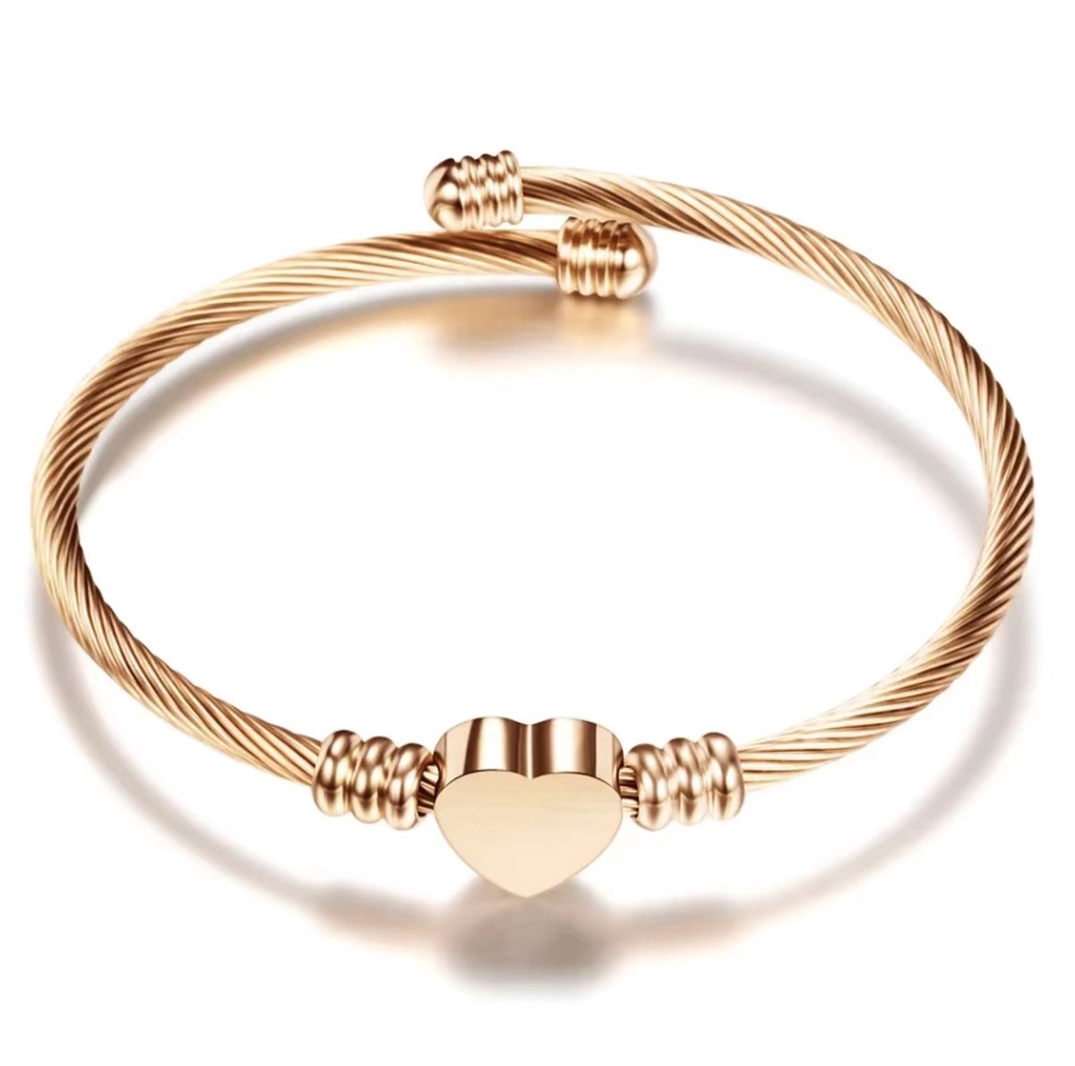 Actie4you® - Armband Dames - Hartje - Armband Verstelbaar - Armbandje Vrouw – Rose