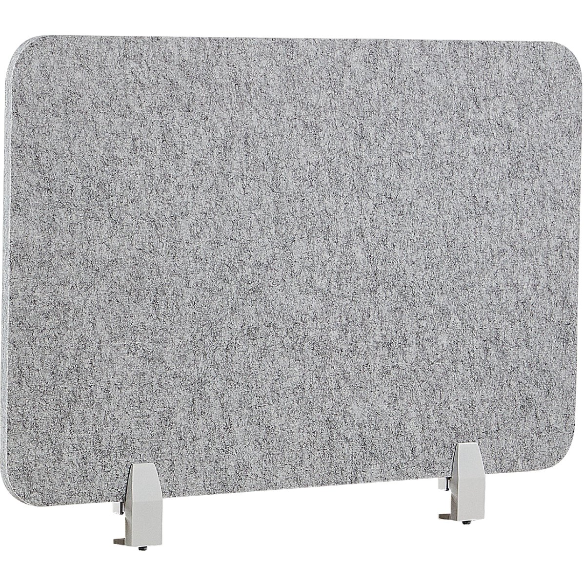 BELIANI SPLIT - Bureauscherm - Lichtgrijs - 50 x 80 cm - Polyester