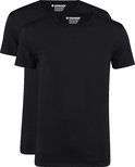 Twee zwarte O-hals t-shirts van Garage 'Bio-Cotton Body Fit'.