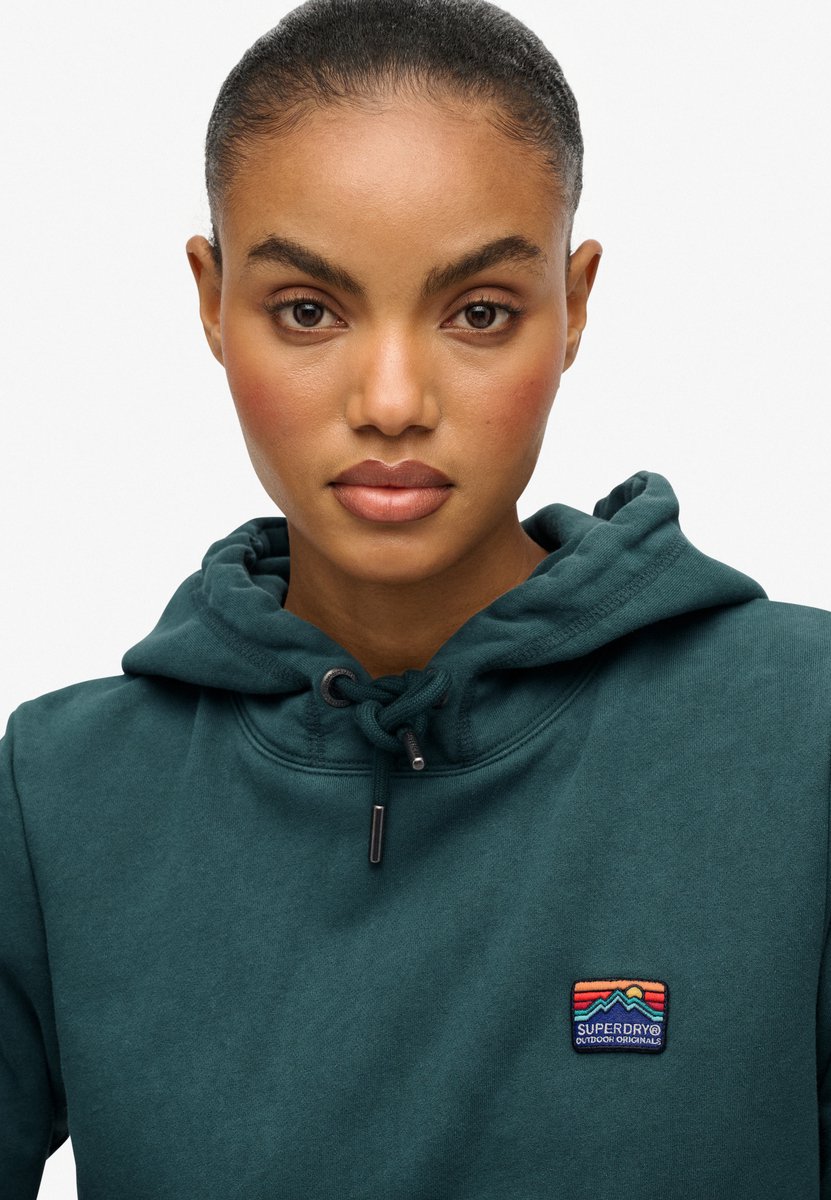 Superdry Great Outdoors hoodie met borduursel Dames Hoodies Groen