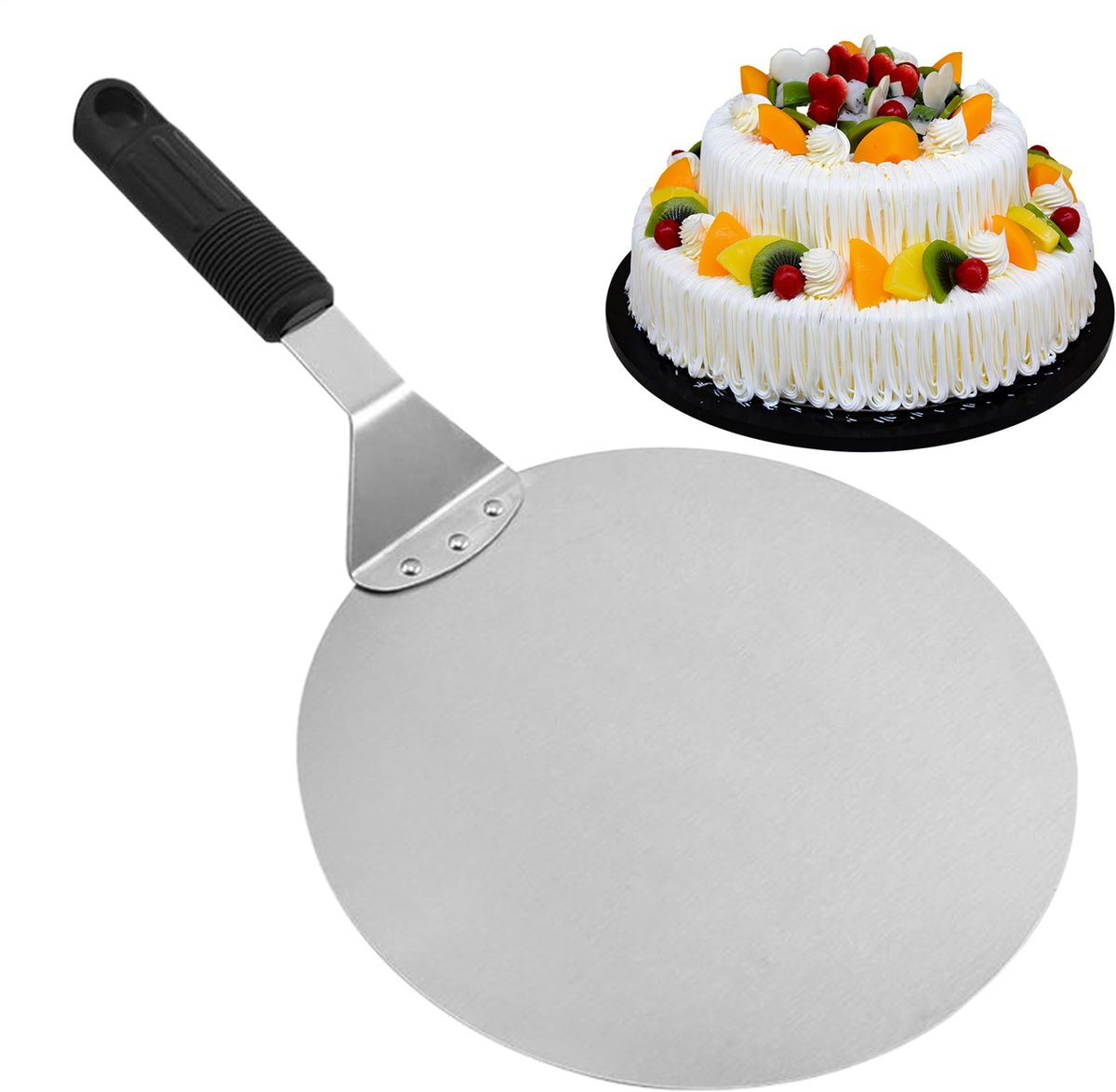 Roestvrijstalen Pizzaschep 12 inch – Duurzaam en Multifunctioneel Keukengereedschap