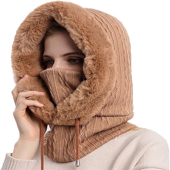 Dames balaclava gezichtsmasker-Warme ski muts ademend en isolerend-Voor koude omstandigheden