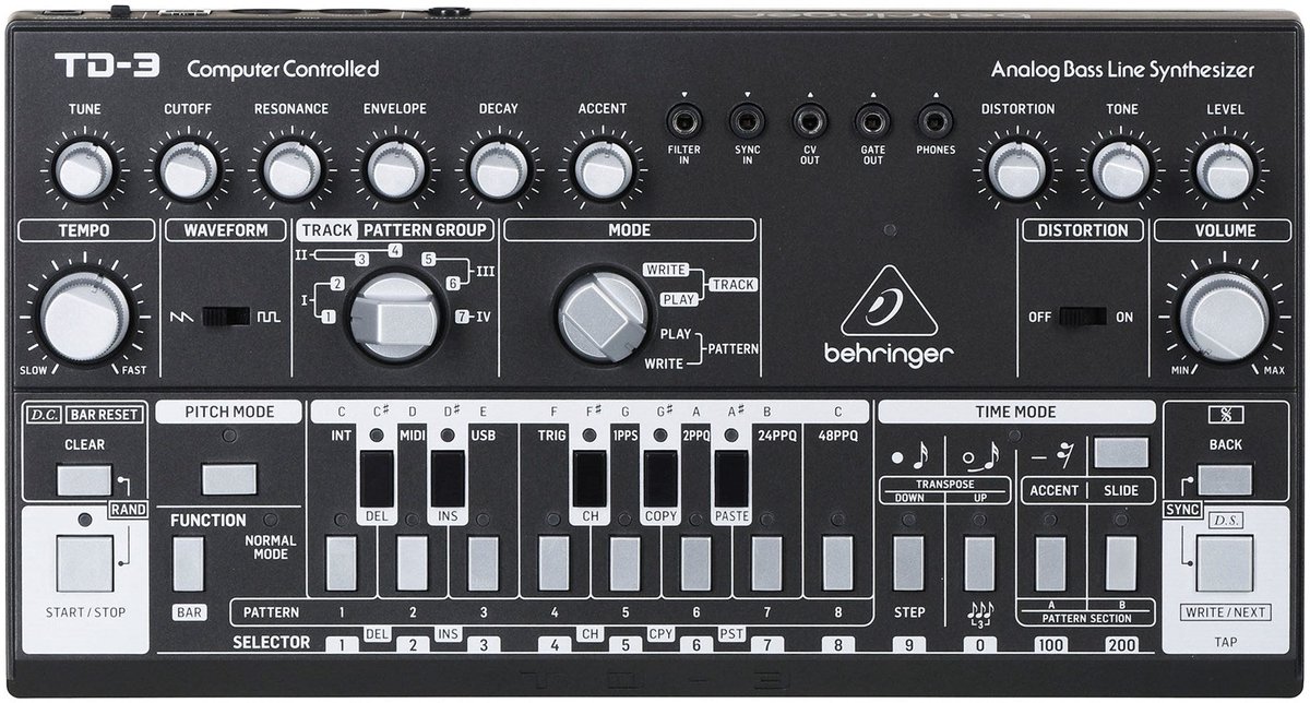 Behringer TD-3 (Black) - synthesizer