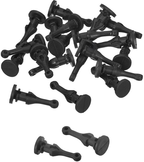 sourcing map 10 stuks behuizingsventilatoren, bevestigingsschroeven, siliconen, vermindert geluiden, trillingen, bevestigingsstift, klinknagel 9 mm x 22,7 mm, voor pc-behuizing, ventilator