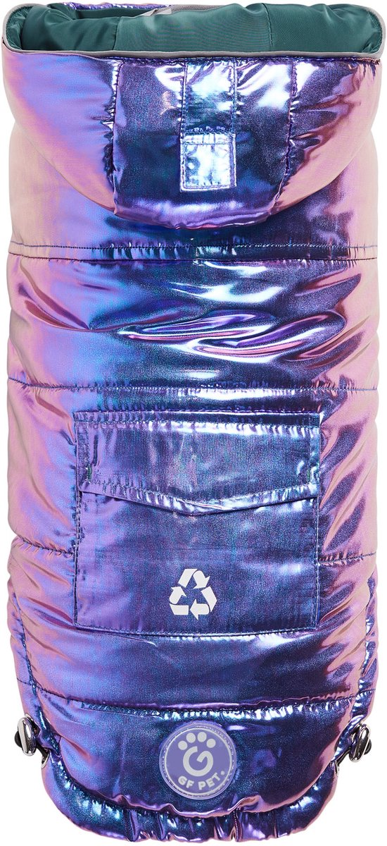 Go Fresh Recycled Parka - Hondenjas - 43-56 cm Pink Metallic Medium
