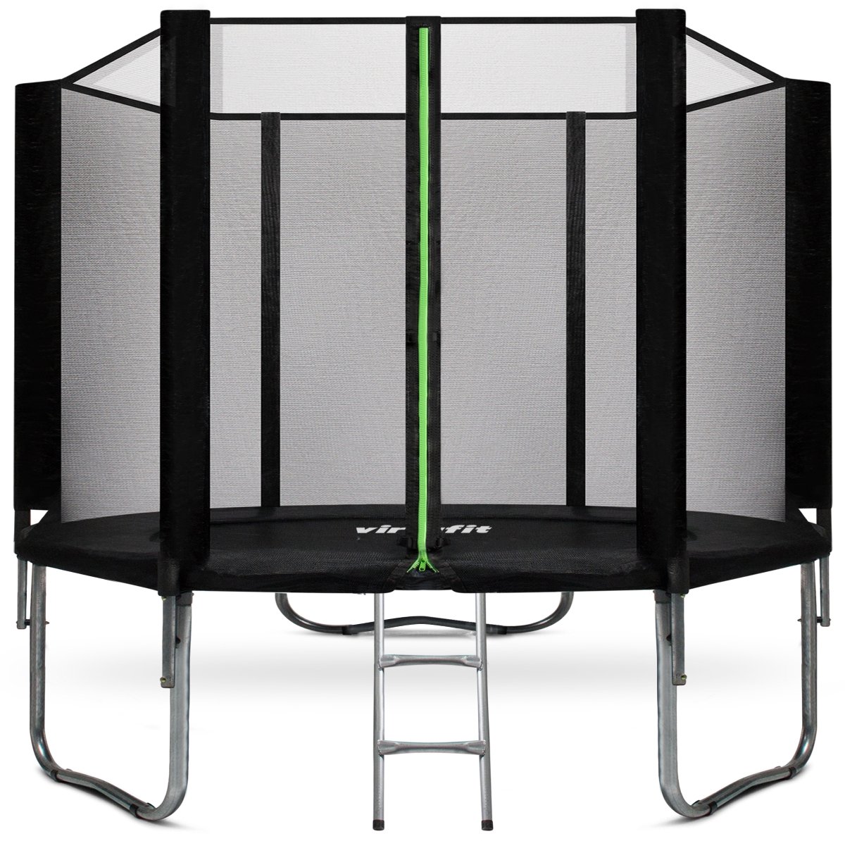 VirtuFit Trampoline met Veiligheidsnet - Zwart - 305 cm
