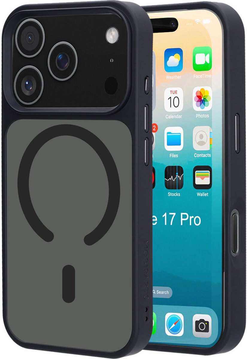 Mobiparts hoesje geschikt voor Apple iPhone 17 Pro - Hardcover - MagSafe - Zwart
