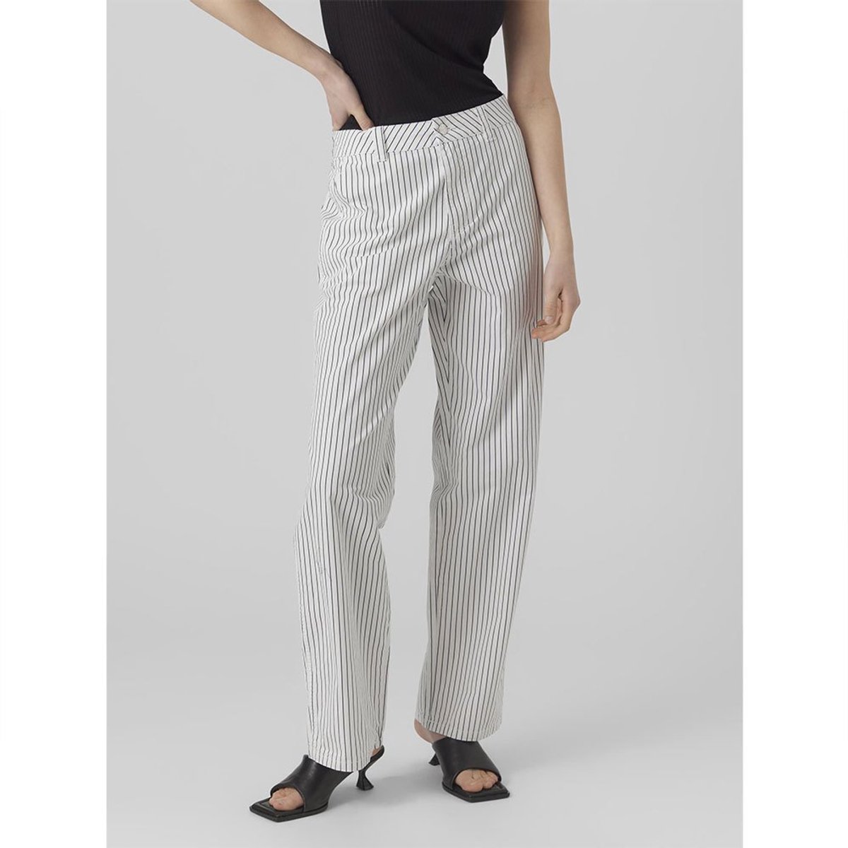 VERO MODA - VMCARLY MR STRIPE STRAIGHT CARGO PANT - Dames - Leggings