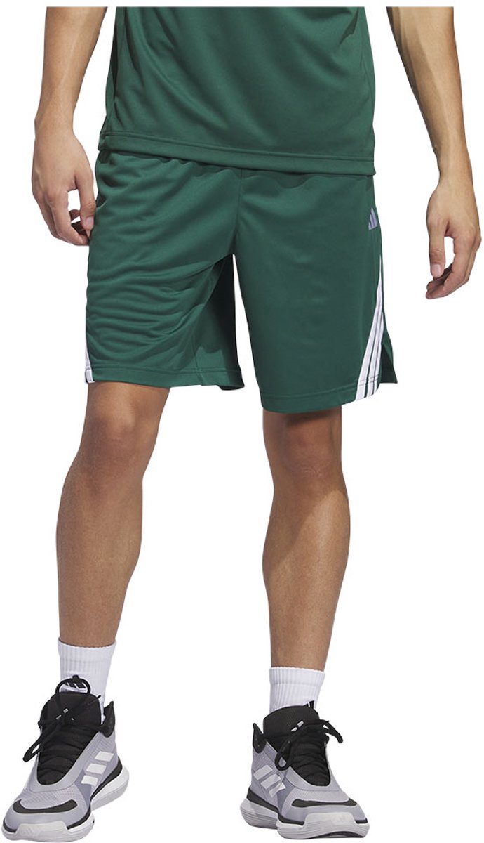 Adidas Legends 3 Stripes 7´´ Korte Broek Man Groen