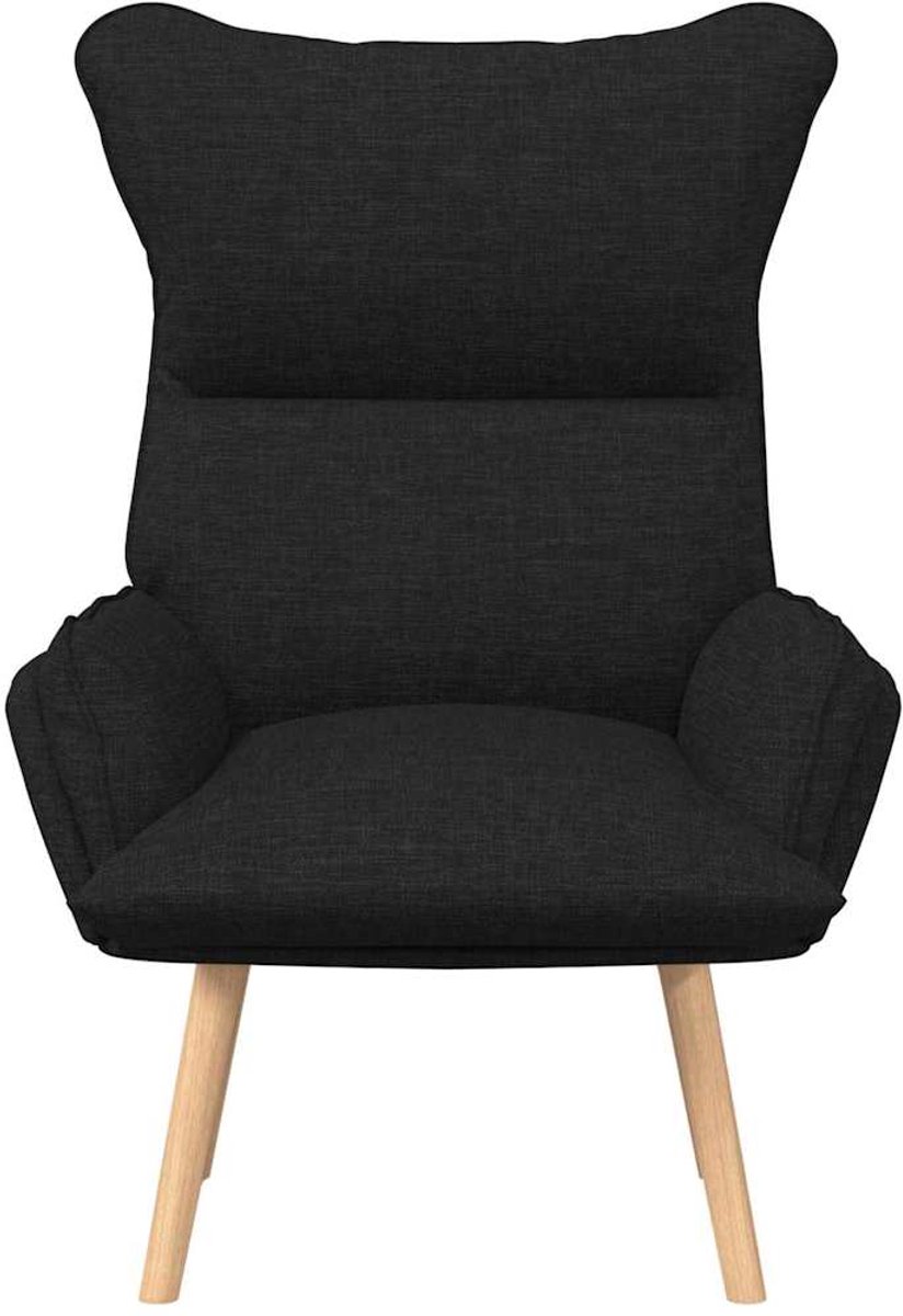 vidaXL Fauteuil - Zwart - 69 - x - 74 - x - 93 - cm - Stof - en - multiplex