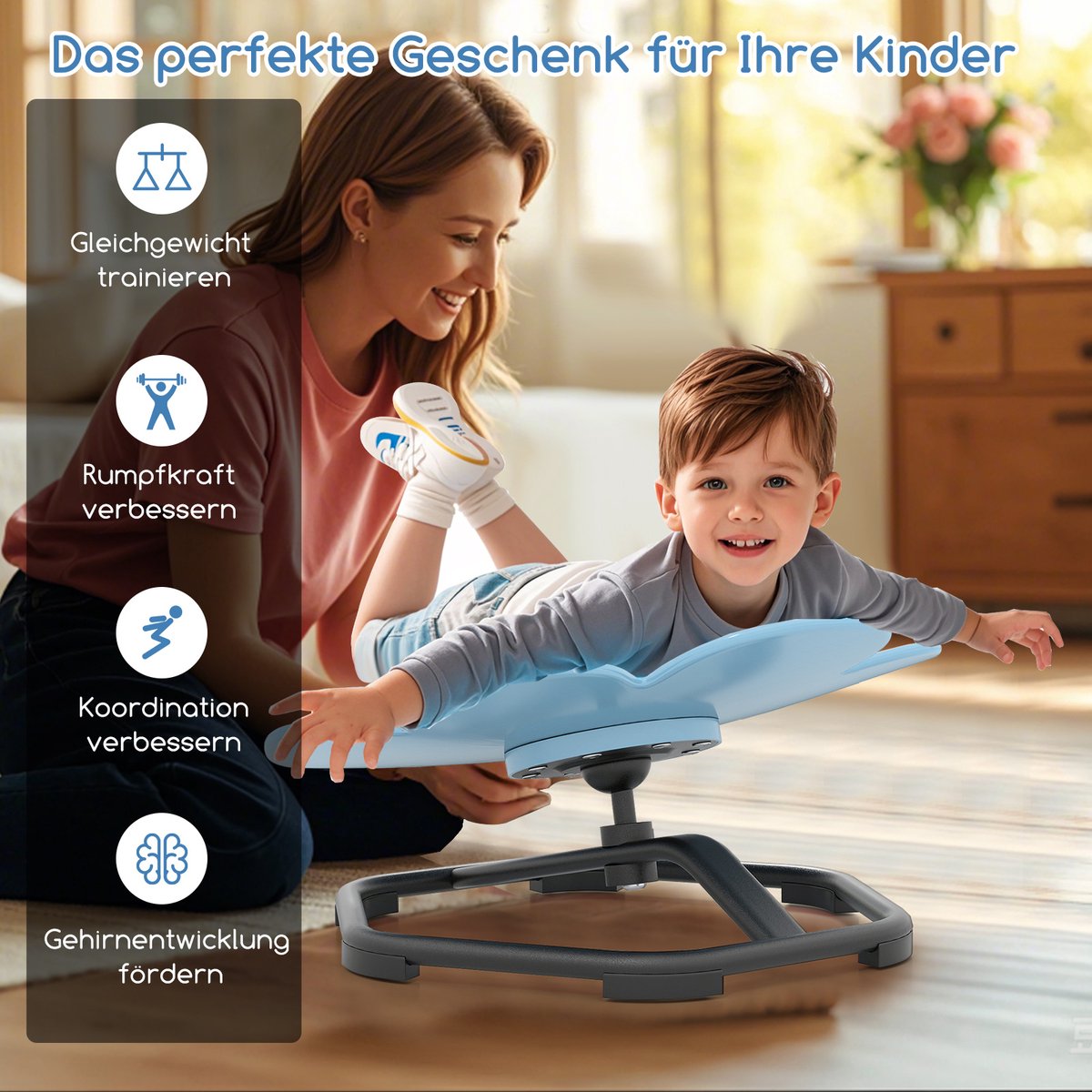 TopHomer Sensorische draaistoel voor autisme - 360° draaibaar zitje TopHomer Sensorische draaistoel voor autisme - 360° draaibaar zitje