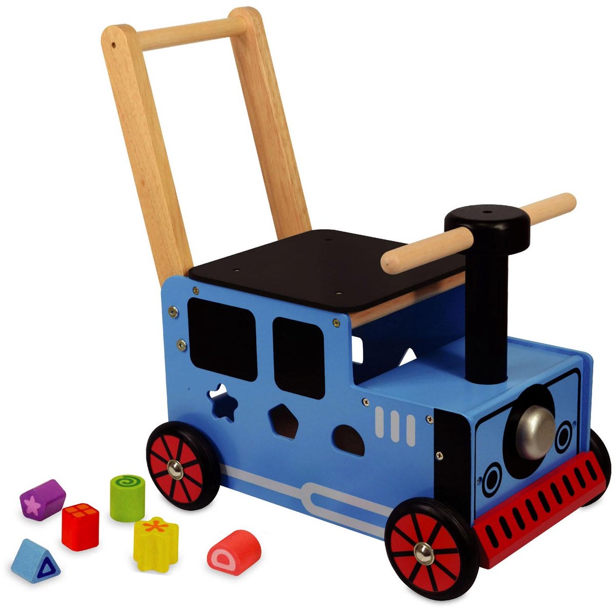 Loop/duwwagen trein Thomas Tank blauw — afbeelding 6