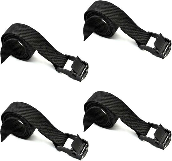 Strap Fastining Rings Fastening Strap - 4 Pieces - Small Tie Down Straps - 2x50 cm - Black ...