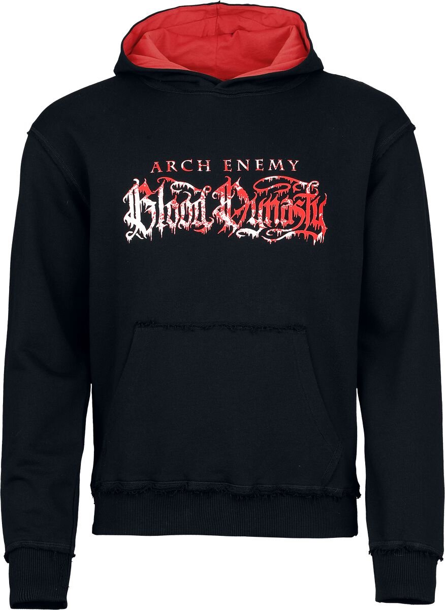 Arch Enemy Logo Heren Trui met capuchon - zwart/rood - L