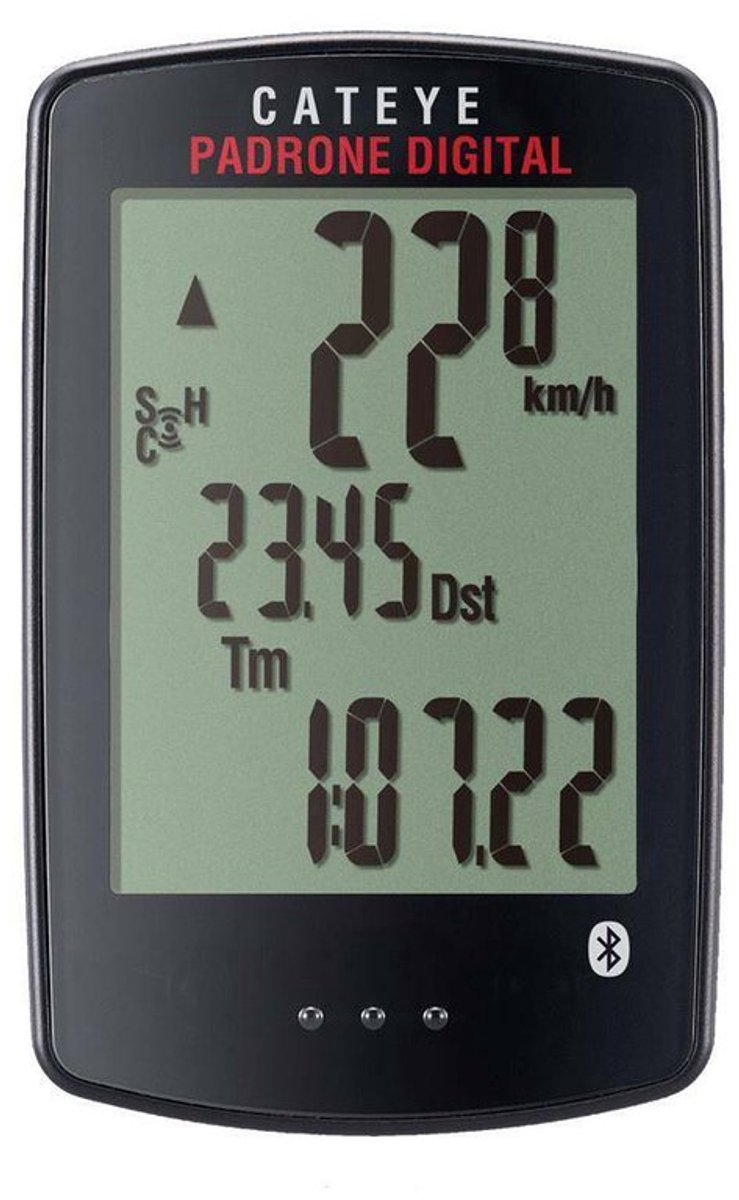 Cateye Padrone Digital PA400B Fietscomputer - Zwart