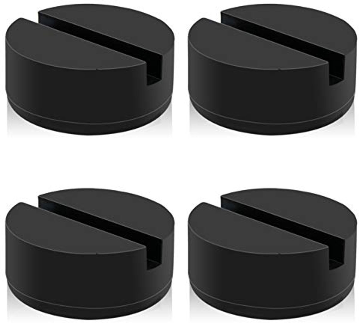 Universele Vloer Jack Pad Adapter - 4 Ton Rubber Sleufframe Bescherming (4 Pack)