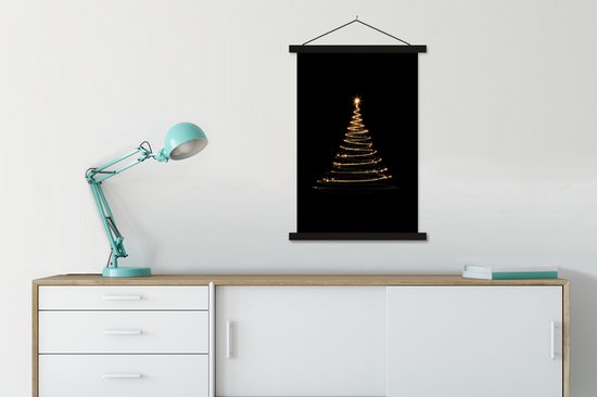 Magique - Sapin de Noël - Spirales lumineuses - Zwart