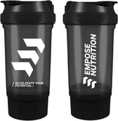 Empose Nutrition Shake Beker - 650 ml - Black - Shaker Proteine