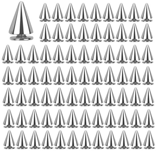 Vierkante Piramide Punk Klinknagels 100 stks Metalen Studs voor Kleding Schoenen Handtas Decoratie (12 MM