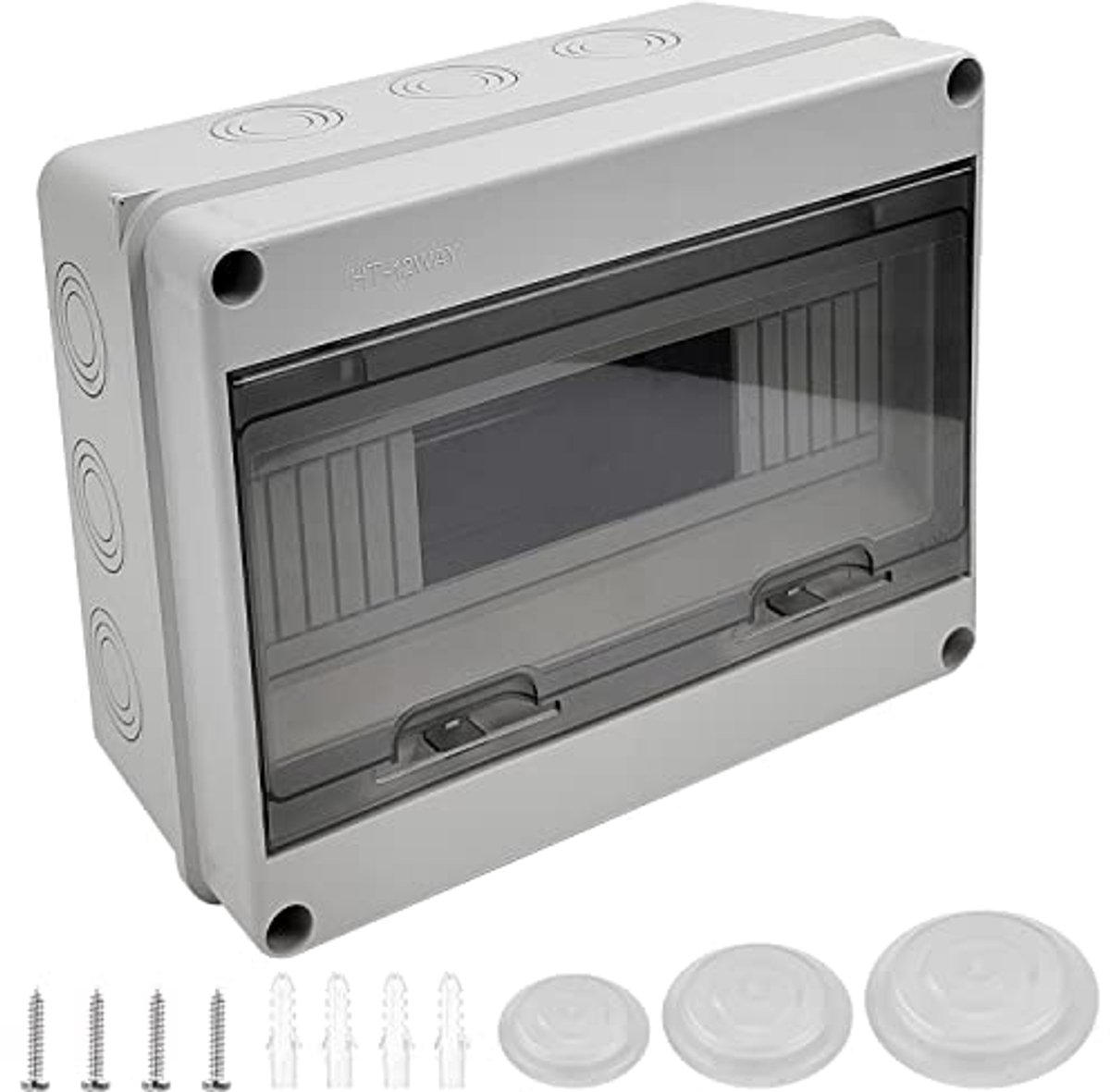 Waterdichte Verdeelkast voor Tuin, IP65 Zekeringkast, 12 Modules
