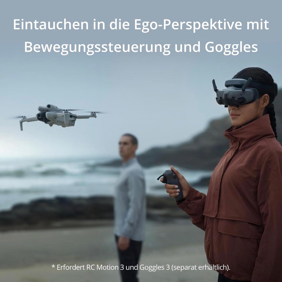 Mini 4 Pro Fly More Combo met DJI RC 2 (scherm‑besturing), opvouwbare mini‑drone met 4K‑camera, < 249 g, 34 min vliegtijd, 2 extra accu’s, C0‑klasse Medahomestore