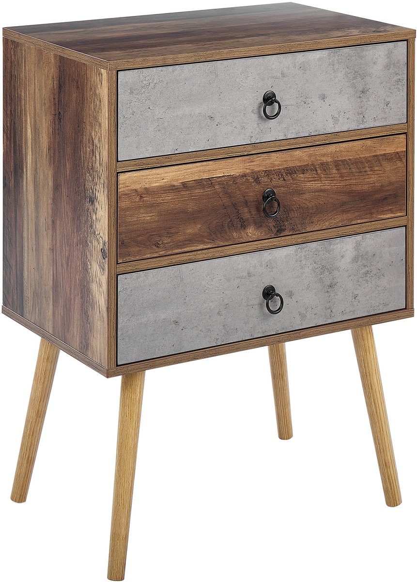 BATLEY - Dressoir - Grijs - Vezelplaat