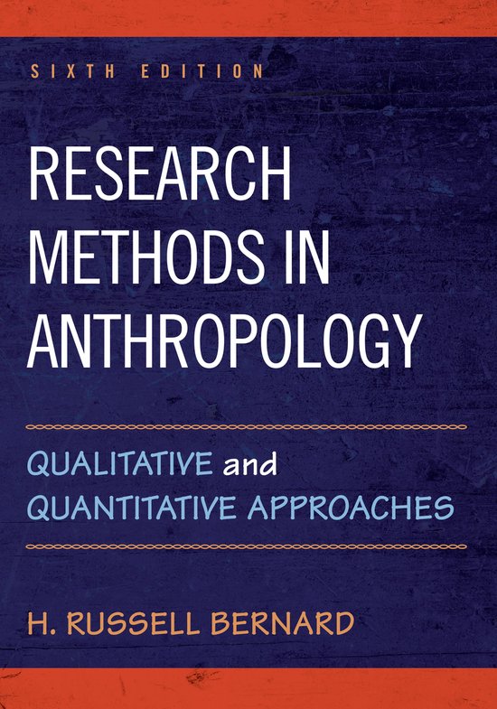 Research Methods in Anthropology - cover