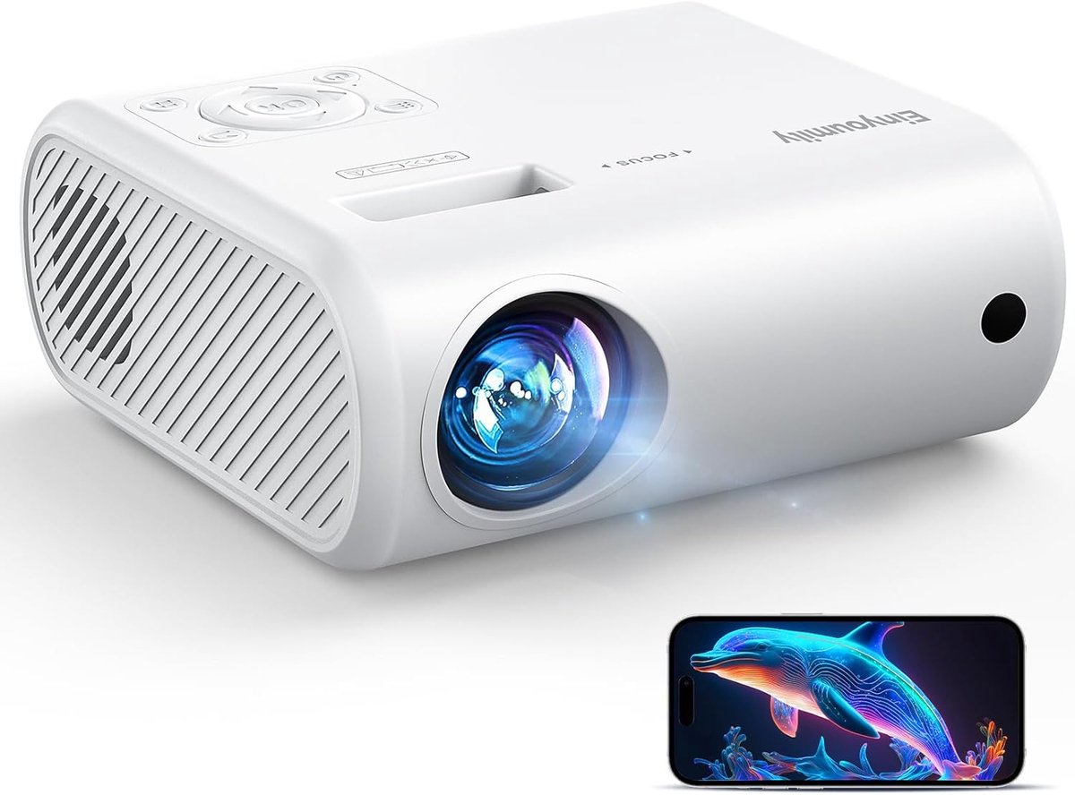 Draagbare Mini-Projector - Videoprojector met Schermspiegeling en HDMI Ondersteuning