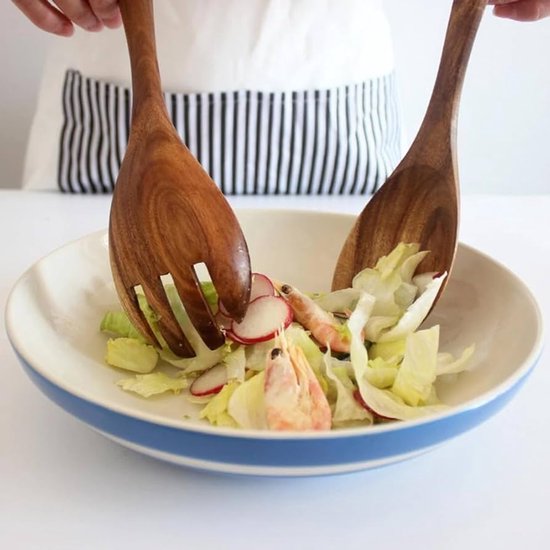 Saladebestek Leonardo Matera Hout (2-Delig