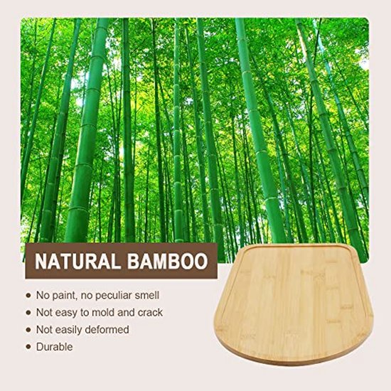 Bamboe Glijplank voor Keukenmachines 4.5-5 Qt - Verschuifbare Onderlegger voor Mixers van Merkloos — afbeelding 4