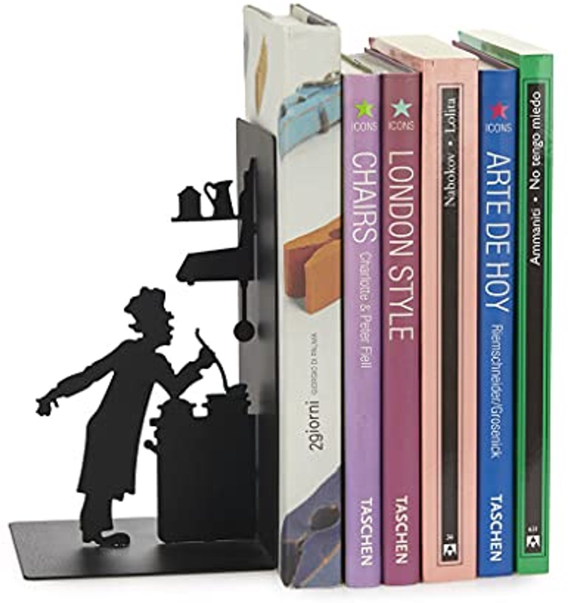 Metalen boeksteunen voor kookboeken - Le Chef design