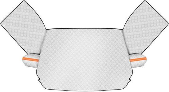 Couverture antigel pour voiture - Couverture antigel voiture - Couverture antigel pour voiture - Protection pare-brise - Protection antigel pour pare-brise - 155 x 110 cm - Argent