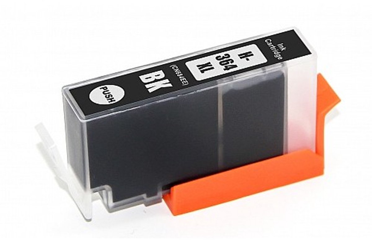 Inktcartridge 1x Zwart Geschikt voor HP 364XL / 364 Deskjet 3070A 3520 Officejet 4620 4622 Photosmart D5460 C5380 C6380 B8550 5510 5515 5520 6510 6520 7510 7520 eStation Premium Fax TouchSmart Web