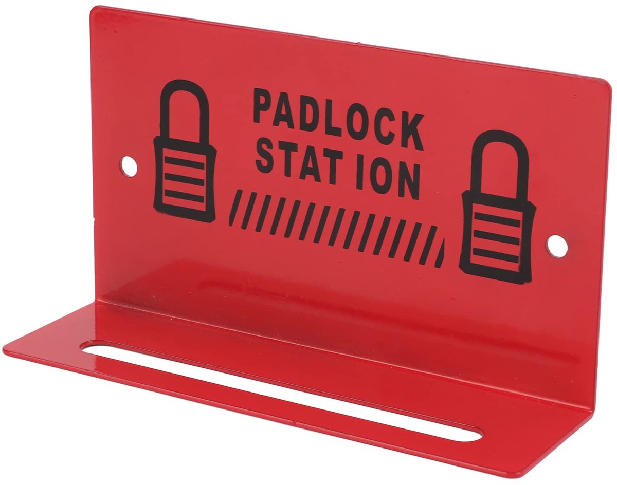 Hangslotstation, Wandmontage hangslotstation Praktisch Loto-station voor veiligheidshangsloten, geschikt voor 5-8 hangsloten