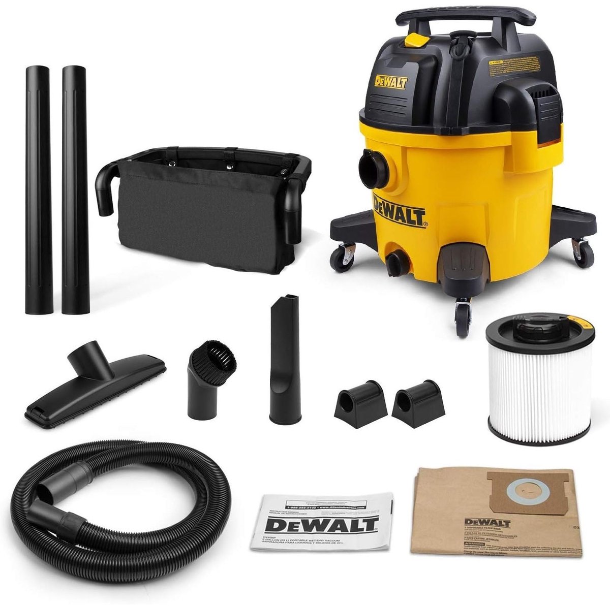DEWALT NAT/DROOG ZUIGER - 34L- 50% STILLER