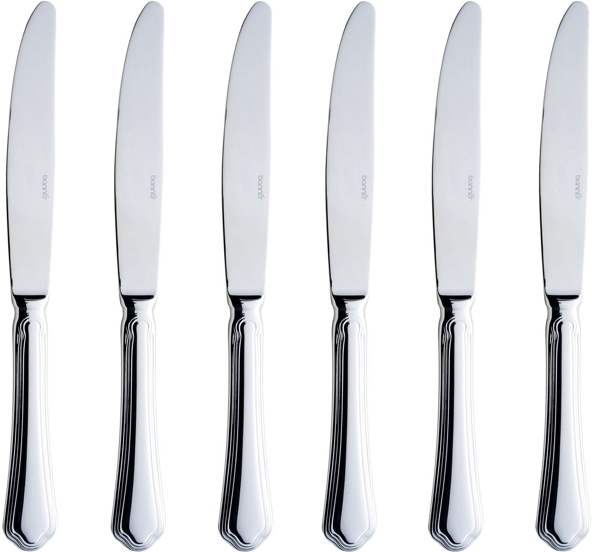 Bonna Dessertmes - Alba - RVS - 20.7 cm - set van 6
