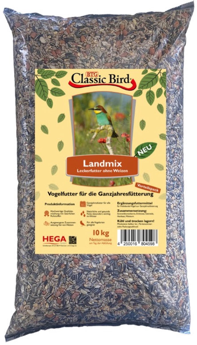 Classic Bird Landmix zonder tarwe - 10kg (4 x 2,5kg)