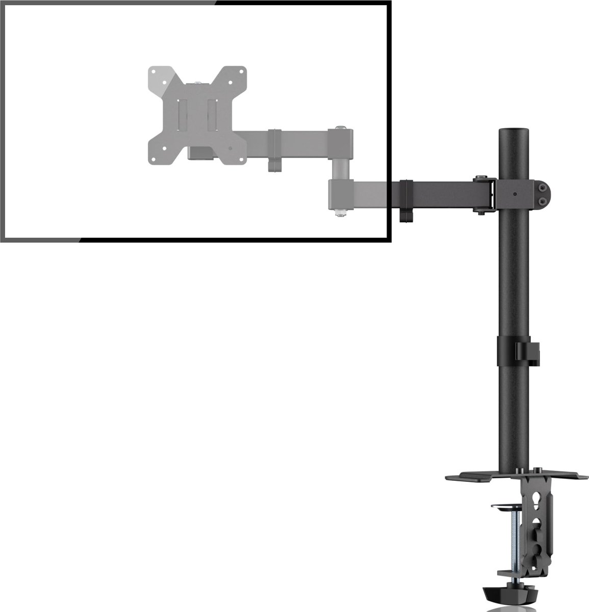 Azomor® In hoogte verstelbare monitorarm voor 13-32 inch schermen met flexibele montage