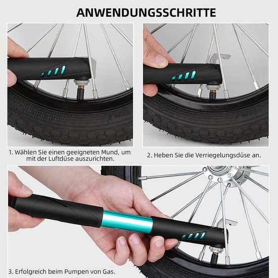 Compact Lightweight Bike Pump Needle - Portable Tire Inflating Tool voor Universele Presta en Schrader Ventiel - Essentiële Fietsonderdelen en Fietsaccessoires voor Buitenactiviteiten — afbeelding 5