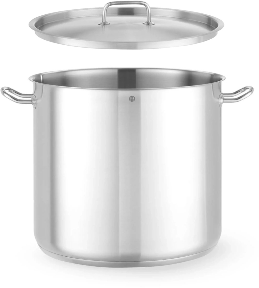 HENDI kookpan hoog - rvs - met deksel - diameter 36 cm x 32 cm - 32 liter - zilver - inductie