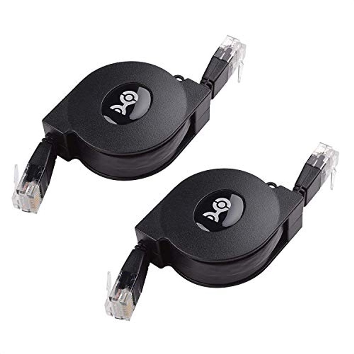 Retractable Ethernet Cable 2-Pack Cat5e - 10/100/1000Mbps